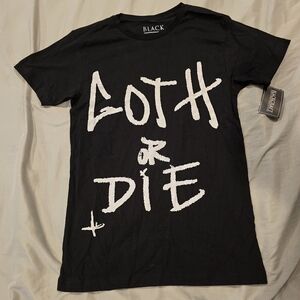 Blackcraft Cult Unisex NWT Graphic Tee Black with White Writing Size Small